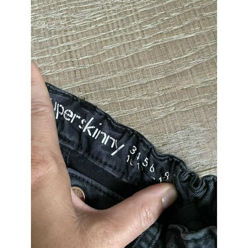Super Skinny Sparkle Black Denim